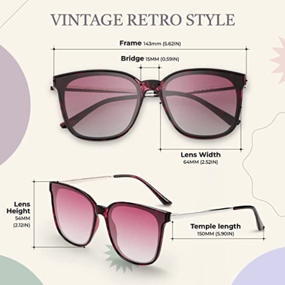 DUCO VINTAGE RETRO ROUND SUNGLASSES WITH UV PROTECTION - Picture 2 of 16